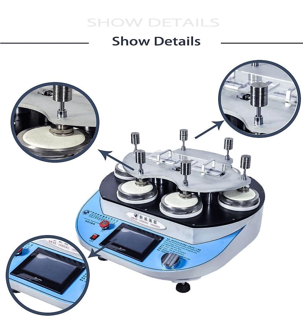 Satra TM 31 and ISO-20334 Fabric Abrasion Tester (GW-031B)