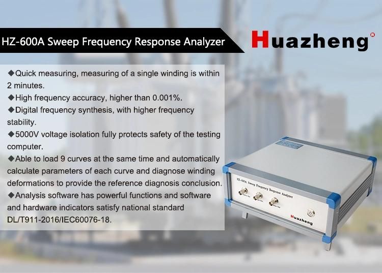 China Manufacturer Portable Sfra Analyzer Transformer Sweep Frequency Response Analysis