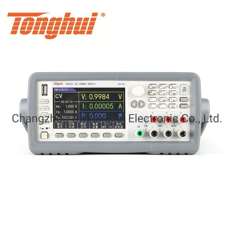 Th6501 Single Channel 20V/5A/100W High-Precision Programmable Linear DC Power Supply