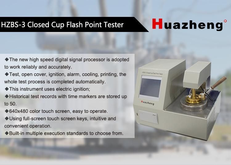 Transformer Oil Testing Machine Digital Closed Cup Flash Point Tester
