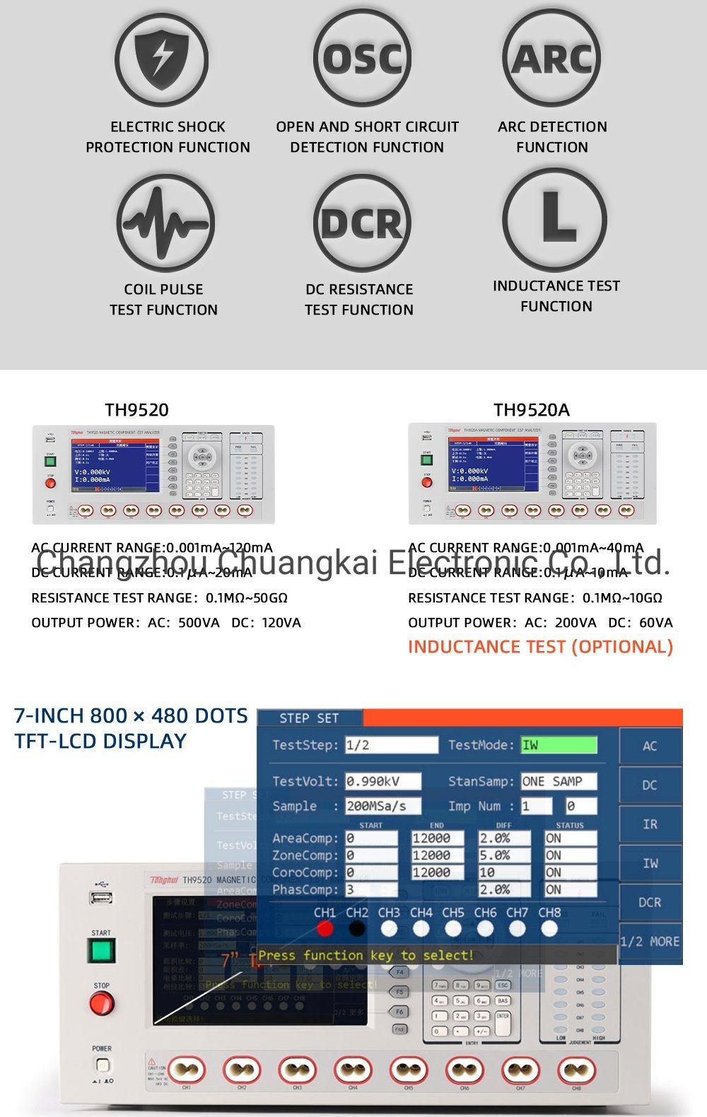 Th9520 Output Power AC: 500va; DC: 120va Winding Component Est Tester