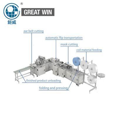 Automatic 3 Ply Nonwoven Surgical Face Mask Making Machine (GW-AM01)