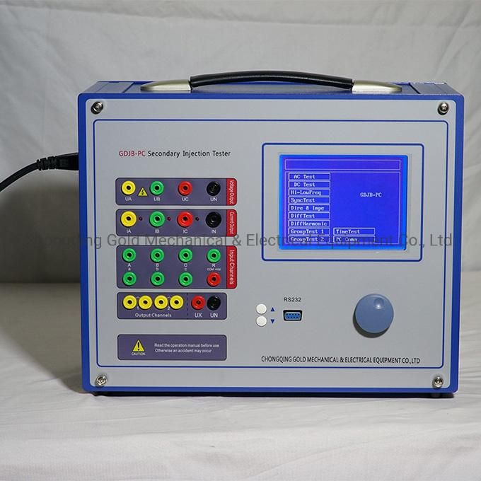 Secondary Current Injection Tester / 3 Phase Relay Protection Tester