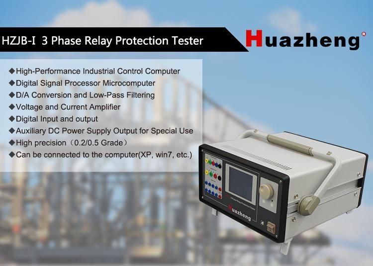 Microcomputer Secondary Current Injection Three Phase Protection Relay Test Device