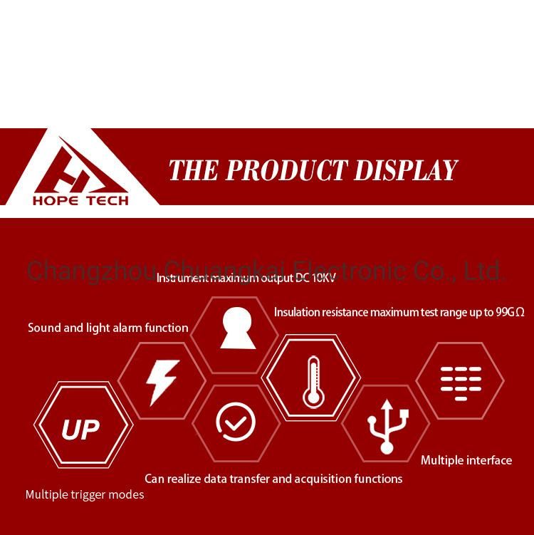 Cht9951A Photovoltaic DC Hipot Tester Insulation Resistance 5kv Megger Insulation Tester