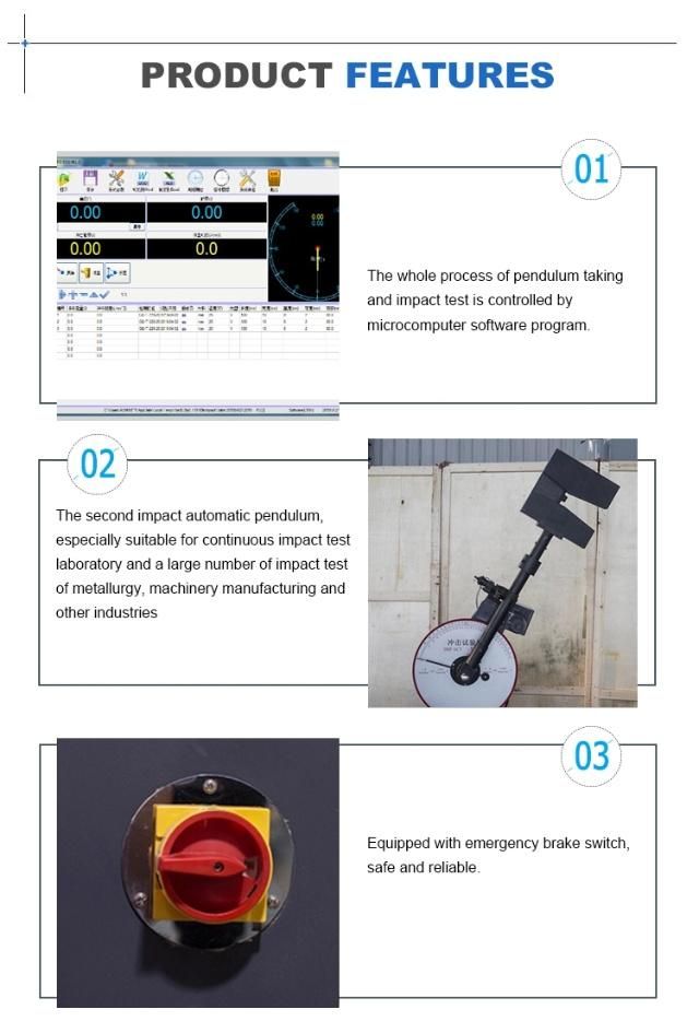 150j /300j Charpy Metal Material Impact Tester Machine for Laboratory