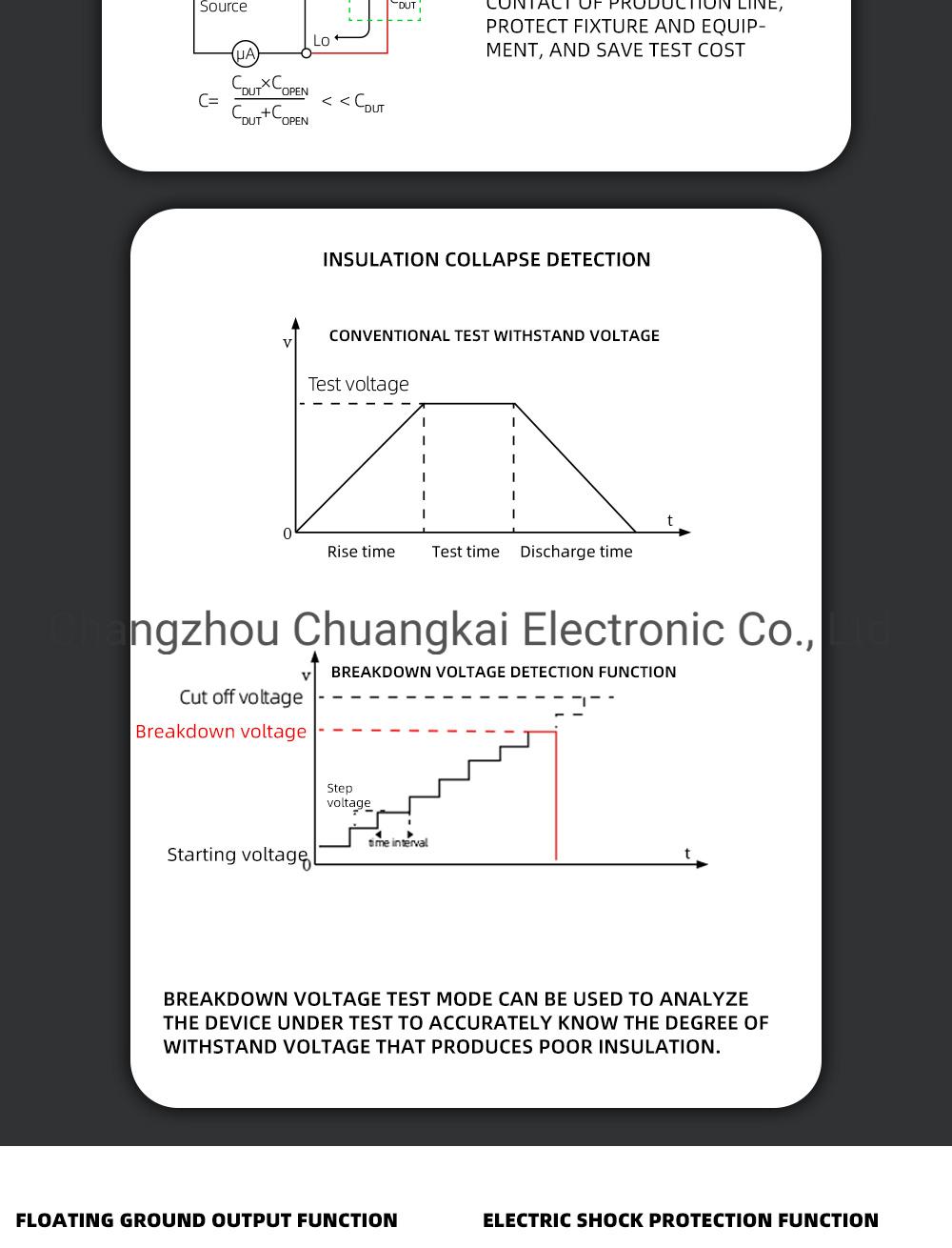 Th9110 High Voltage Floating Output AC/DC Safety Tester