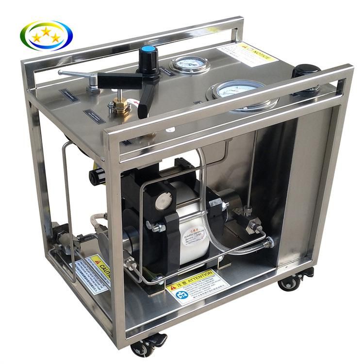 Pneumatic Stainless Steel Air-Driven Liquid Pressure Booster Pump System Hydraulic Hydrostatic Test Machine