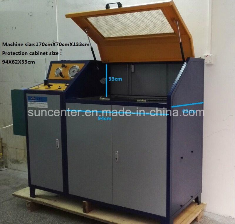 Suncenter 0-6000bar Manual Control Digital Hydraulic Pressure Testing Machine for Hose/Tube/Pipe/Valve with Burst Cabinet