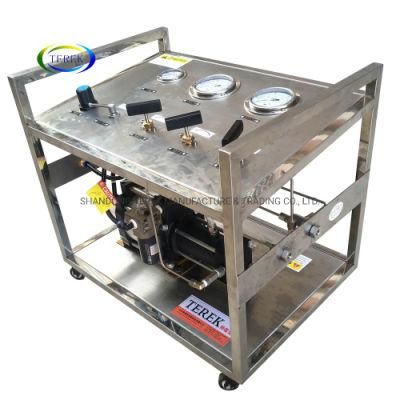 Terek Brand High Quality High Pressure Air Driven Nitrogen Gas Booster Station Pressure Control Bench