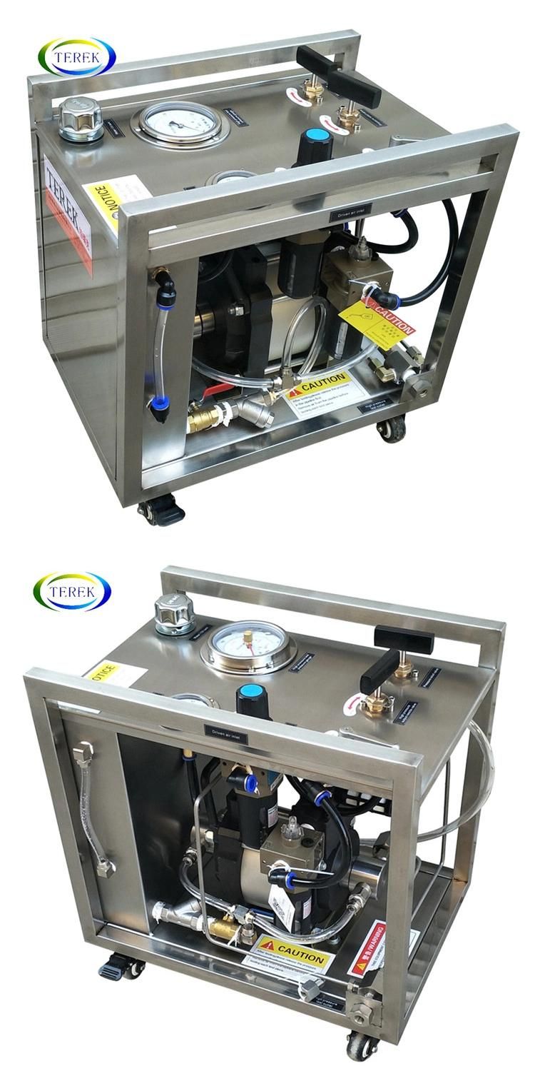 Terek Max 400 MPa Portable Air Driven Hydraulic Pump Test Stand Hydrotest Equipment