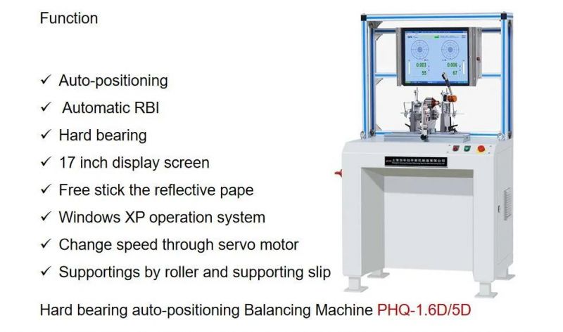 Balancing Machine for Electric Hoist Motors (PHQ-16A)