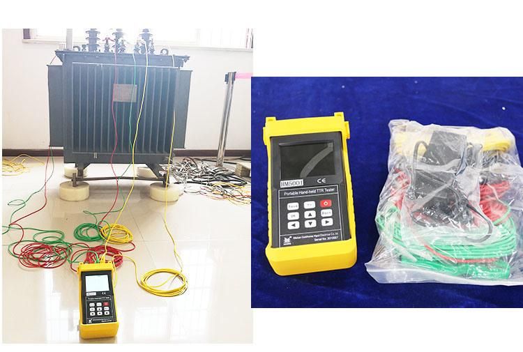 Three Phase Handheld Porable TTR Tester for Transformer Turns Ratio, Voltage Ratio