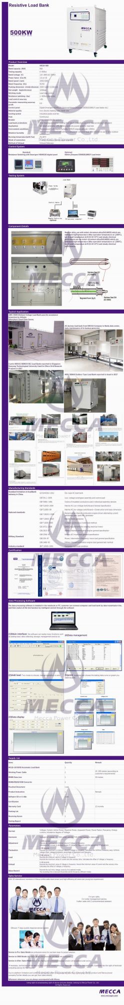 50/60Hz 50kw 100kw 150kw 200kw 250kw AC DC Regenerative Dummy Load Bank Long Time Running for Diesel Generator Genset