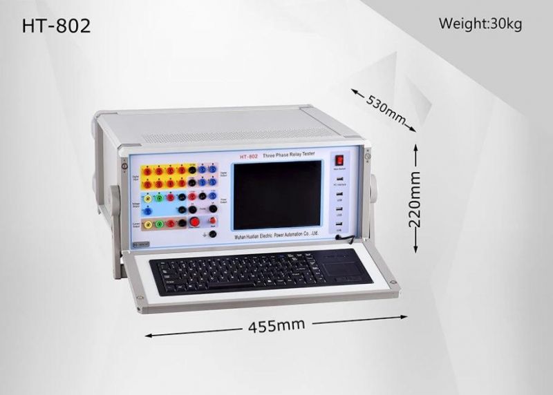 Ht-802 Secondary Current Injection Relay Protection Tester/3 Phase Relay Test Systemchocorelay Tester