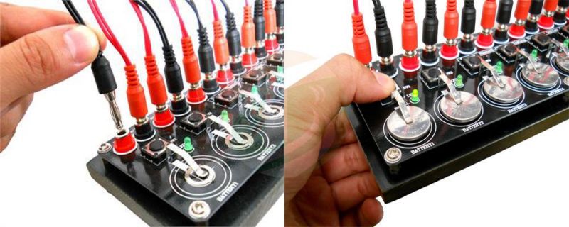 8 Channels Coin Cell Testing Board with Cable & Optional Connector for Coin Cell Battery Tester
