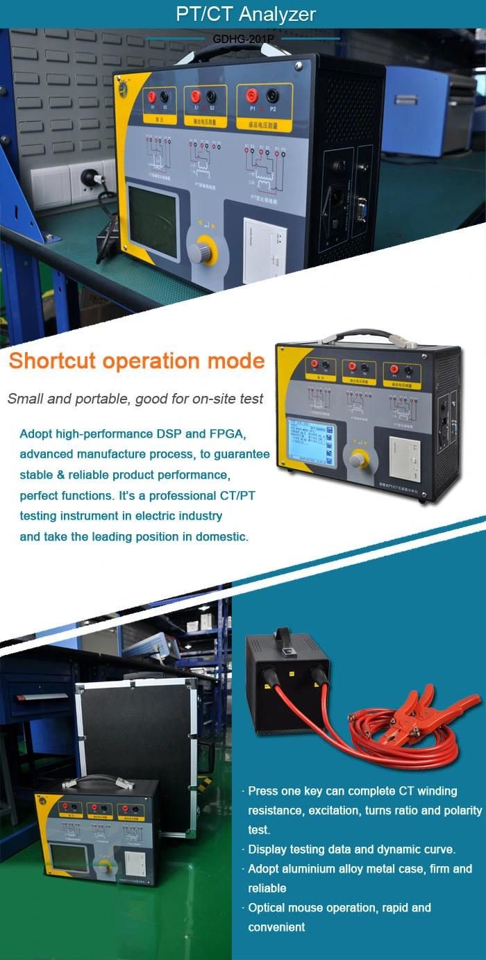 Potential HV CT/PT transformer Exciting curve Analyzer