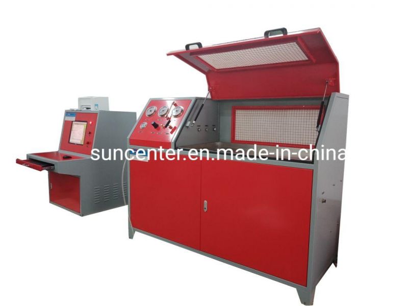 Suncenter Brand Computer Control Hydraulic Testing Machine Pneumatic Hydrostatic Burst Test Bench for Hose/Pipe/Tube