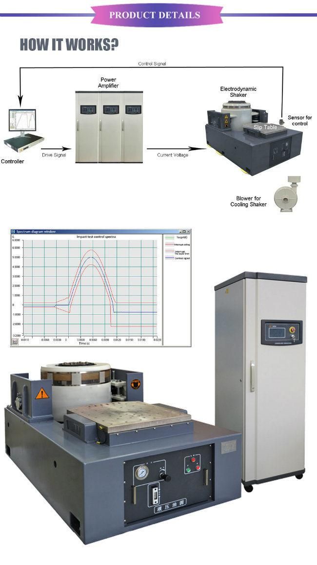 Electromagnetic 3 Axis Xyz Vibration Test Machine Vibration Testing Equipment