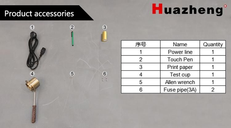 Hzbs-3 Closed Cup Transformer Oil Test Equipment Flash Point Apparatus