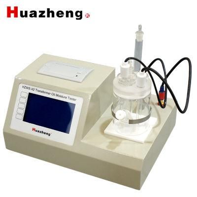 China Hzws-X2 ASTM D4928 Karl Fischer Oil Water Content Tester