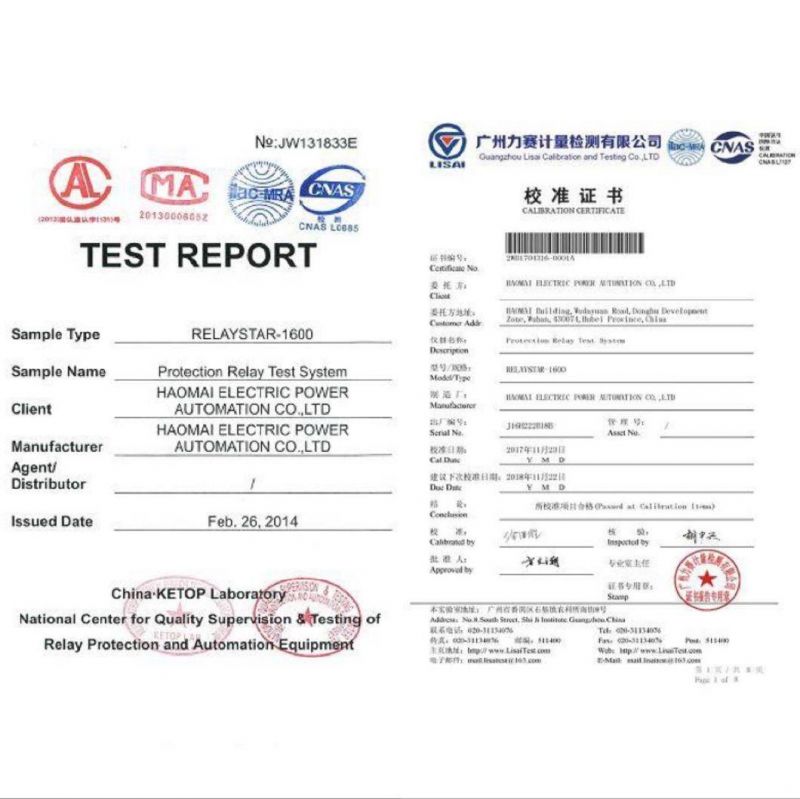 Electric Versatile High Accuracy 6-Phase Secondary Current Injection Relay Protection Tester