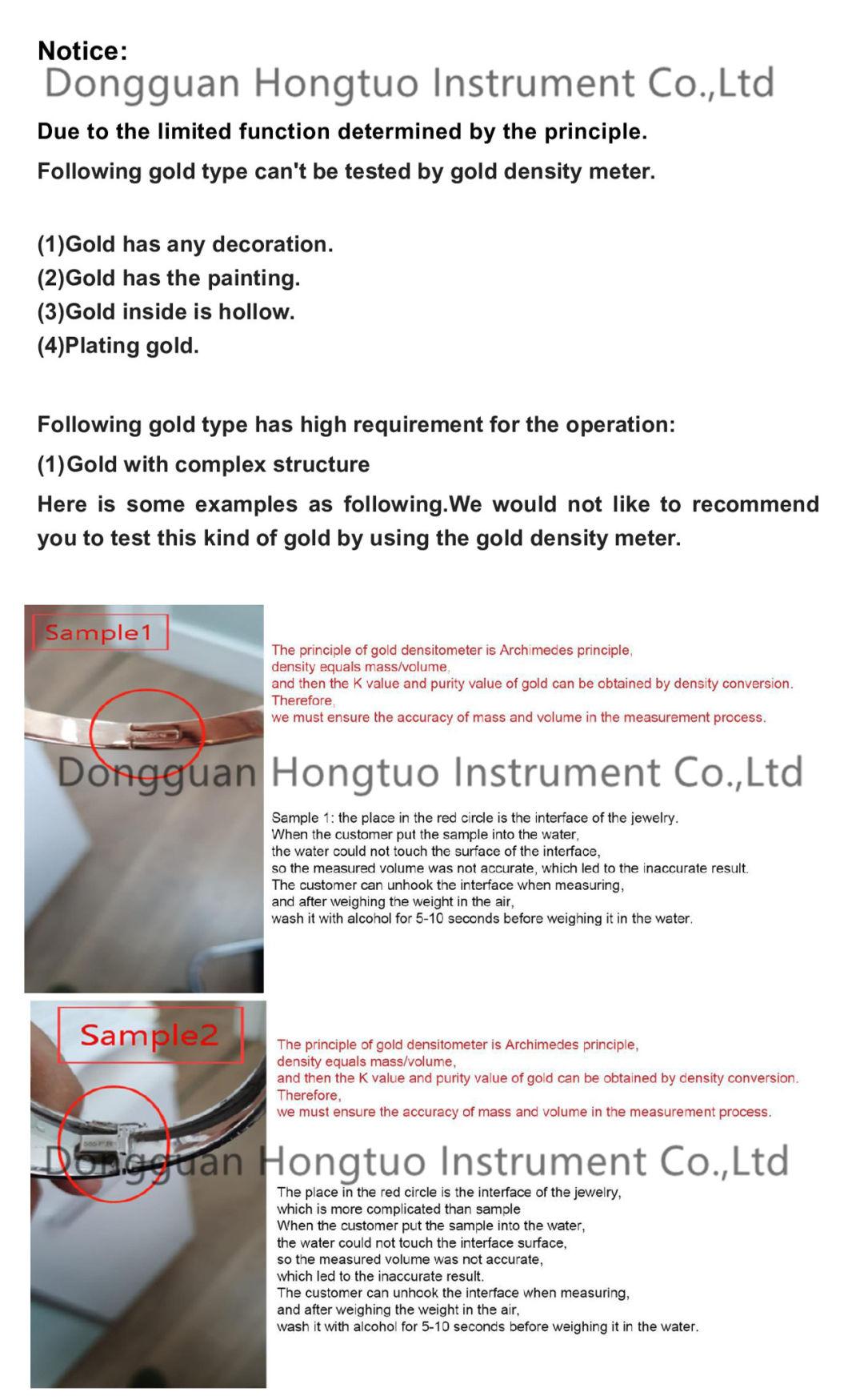DE-200K Digital Electronic Gold Carat Measuring Device, Gold Karat Measuring Instrument