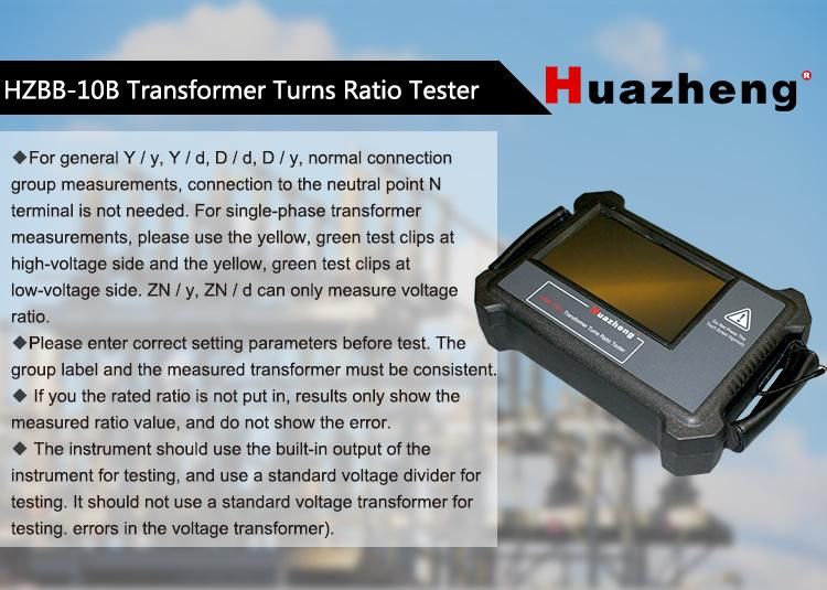Hzbb-10b-1 60 Hz Portable Intelligent Handheld Transformer Turn Ratio Tester