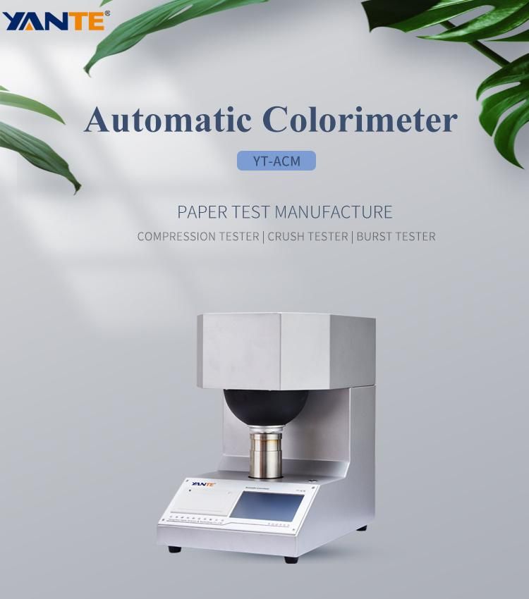 Yt-Acm Lab Automatic ISO/Cie Hunter Paper/Powder/Plastic Color and Brightness Meter