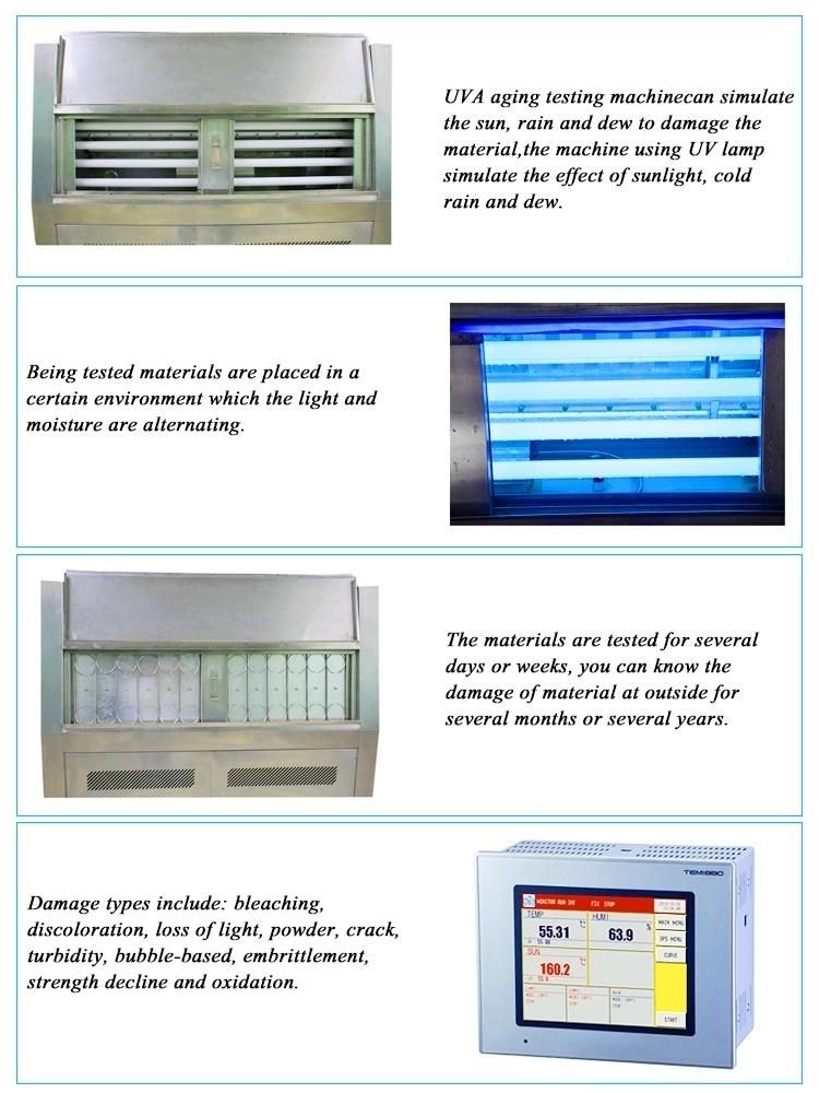 Quv Q-Lab Test Chamber UV Lamp Asphalt Light Aging Test Chamber UV Tester UV Accelerated Weathering Test Equipment
