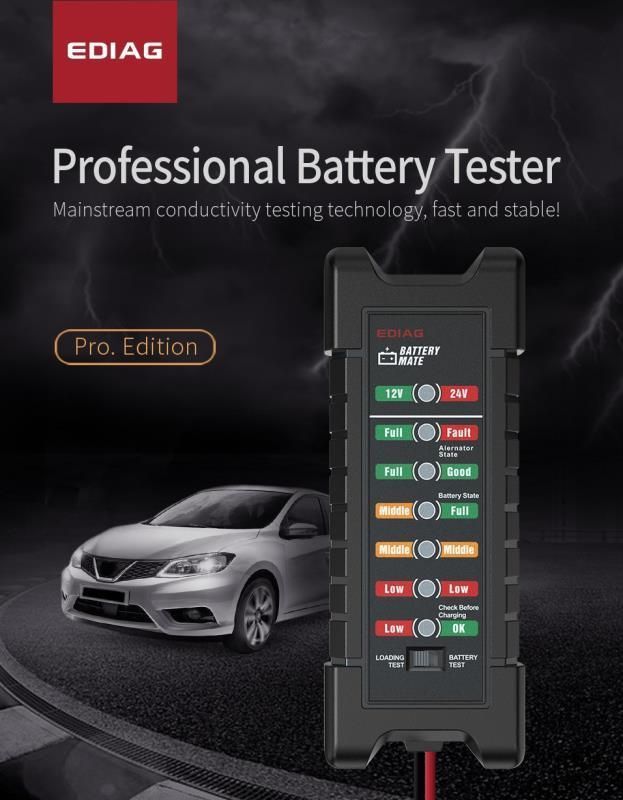 Ediag Bm420 Battery Mate for Gasoline and Diesel 24V 12V