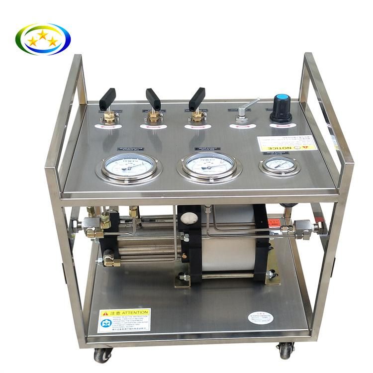 Terek Brand Best Price 200 Bar Stainless Steel Oxygen Gas Booster Pump Stand for Filling Oxygen Tank