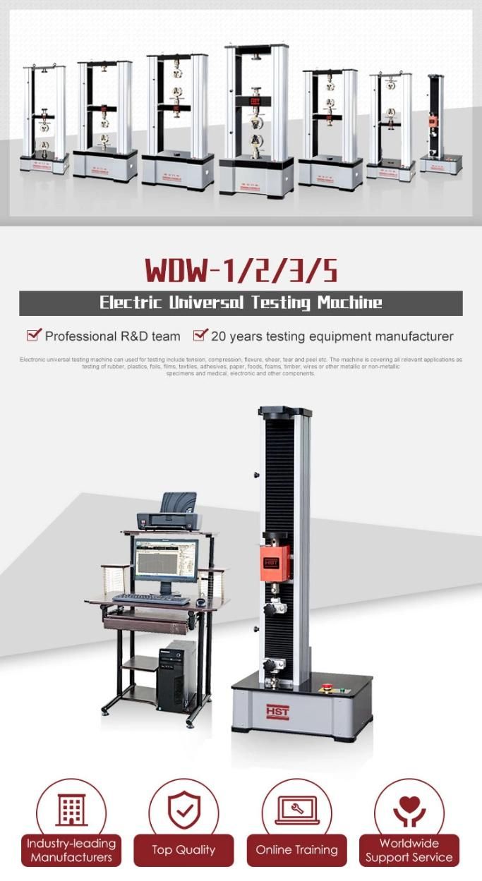 5kn Single Column Computer Control Electronic Universal Testing Machine