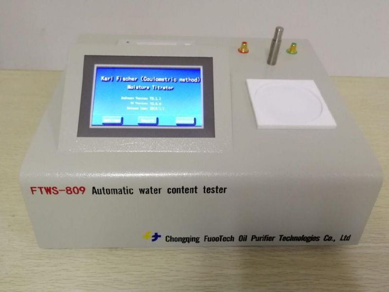 Fuootech Ftws-809 Automatic Water Content Tester (Coulometric Karl Fischer Titrator)