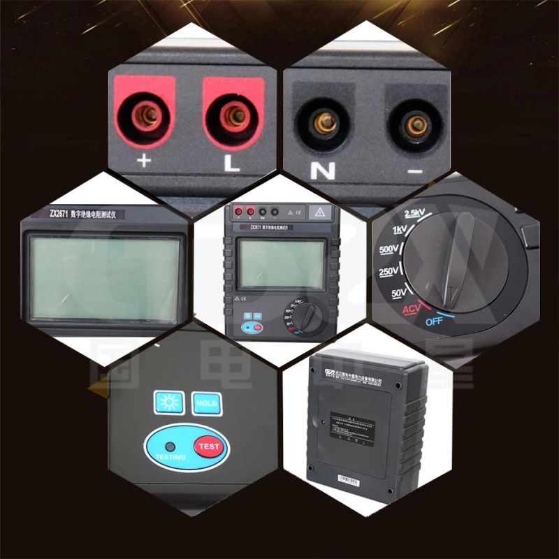 AC/DC 750V Digital Insulation Resistance Tester With Voltage Monitoring