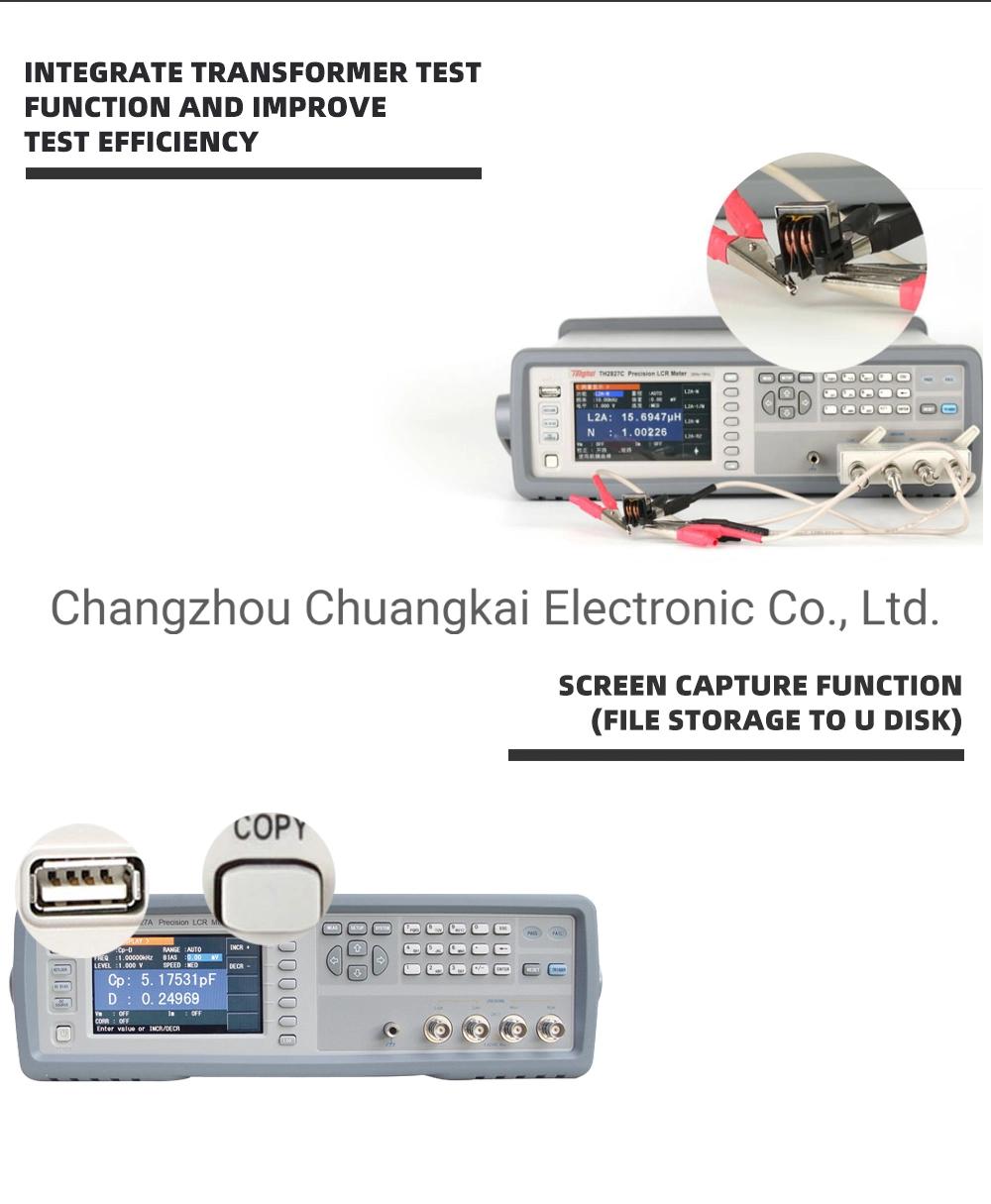 Th2827b 20Hz-500kHz Rlc Meter Resistance Meter Digital Lcr Meter