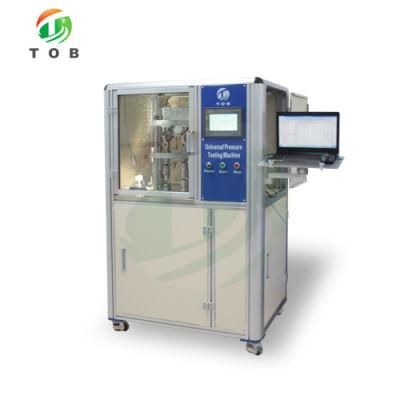 Two-Station Lithium Cylindrical Cell Battery Cap Pressure Tester and Air Tightness Testing Machine