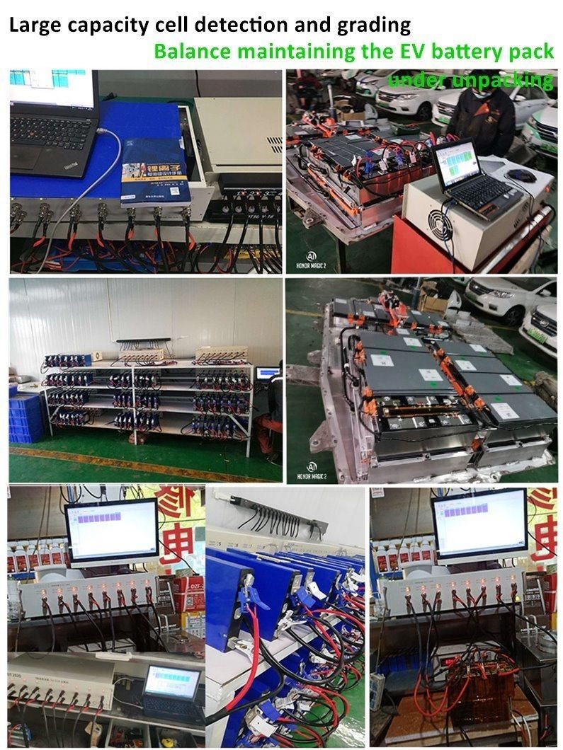 8-Channel 50A Large Current Charge and Discharge Testing Prismatic Lithium-Ion Battery Cell Capacity Sorting Tester
