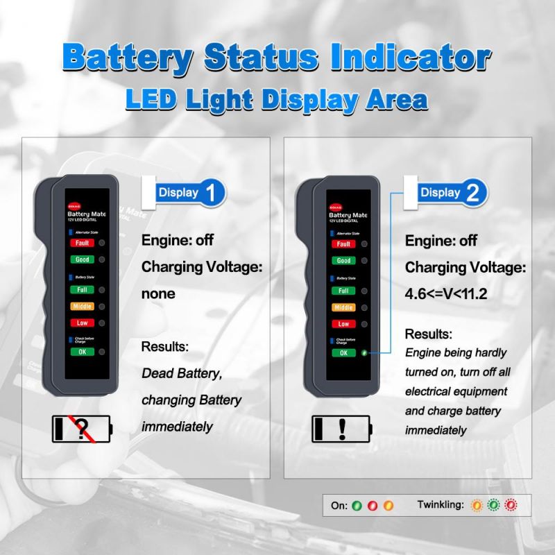 Ediag Bm310 Auto Battery Mate Supporting 12V Gasoline Car Motorcycle