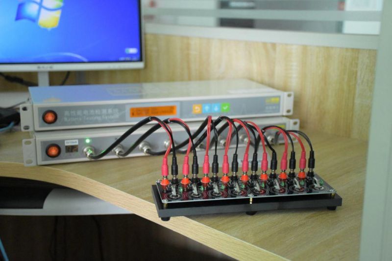 8 Channels Coin Cell Testing Board with Cable & Optional Connector for Coin Cell Battery Tester