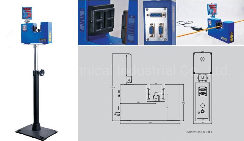 High Voltage Cable Laser Diameter Measurement Machine for Wire and Cable Produce Factory