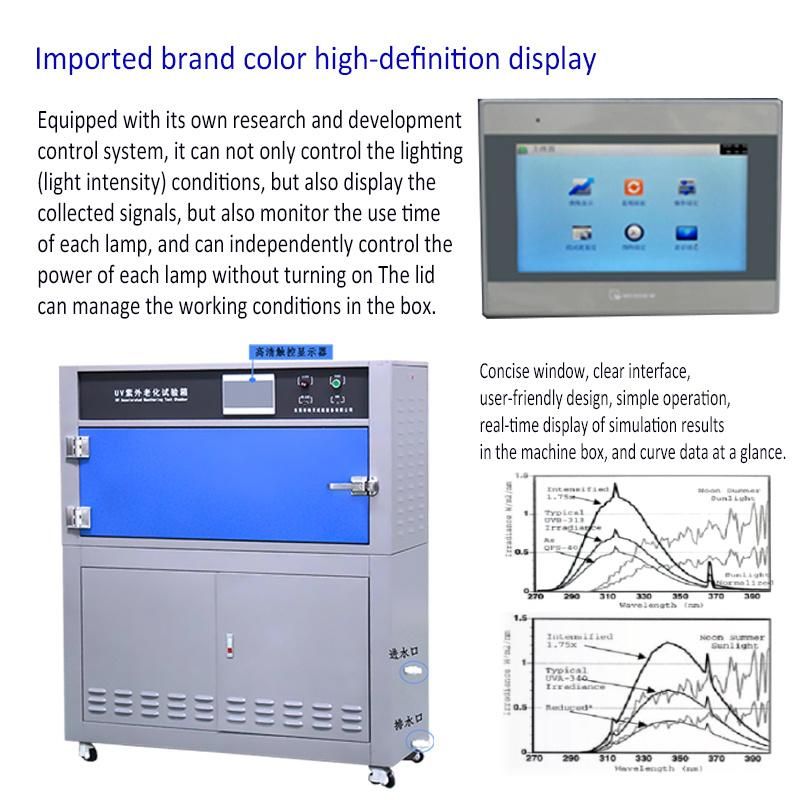 Quv Q-Lab Test Chamber UV Lamp Asphalt Light Aging Test Chamber UV Tester UV Accelerated Weathering Test Equipment