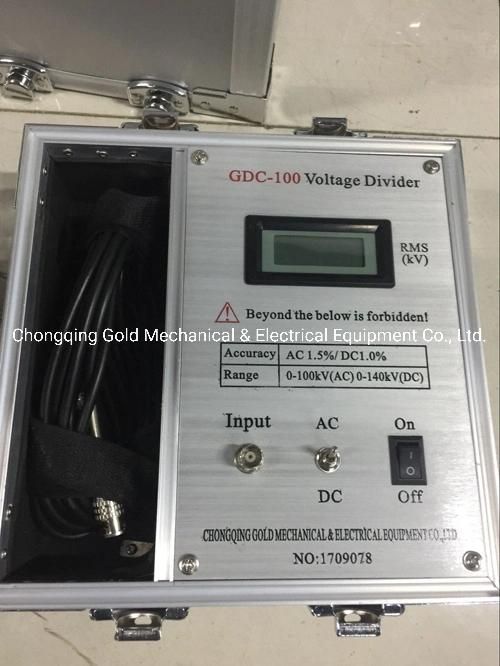 Hv Capacitance Voltage Divider, AC 50kv DC 70kv Digital High Voltage Divider Used in Calibration Agency