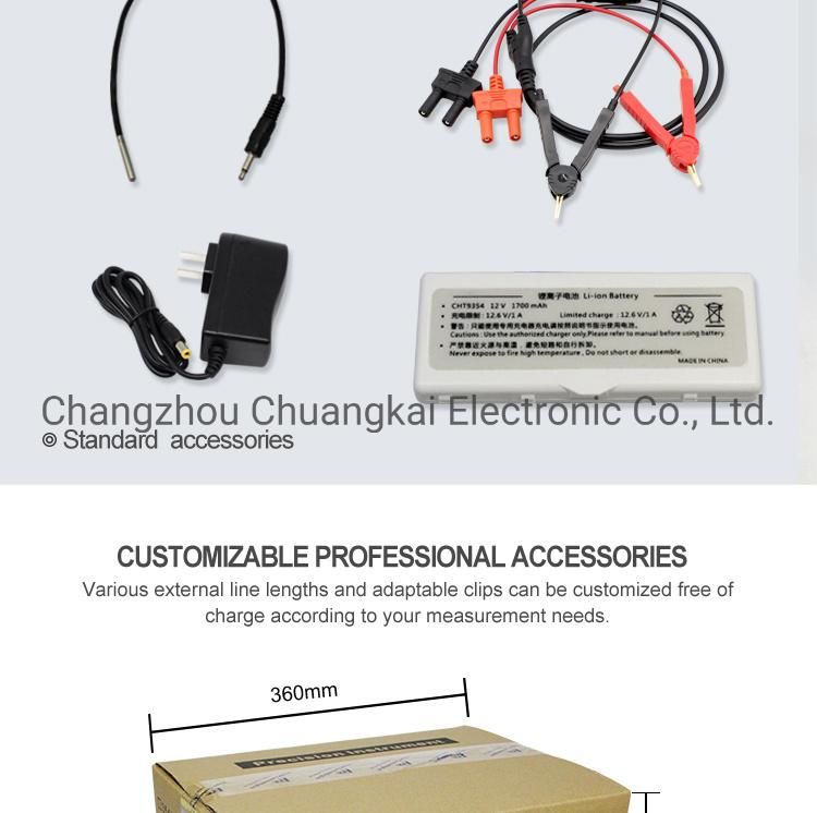 Cht3554D E-Bike Handheld Battery Meter Battery Measuring Instrument Battery Tester