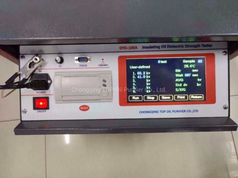 IEC156 ASTM D1816 Portable Transformer Oil Tester for Bdv Measurement