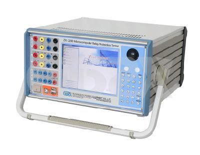 Multifunctional Microcomputer Six Phase Relay Protection Tester With DSP Control