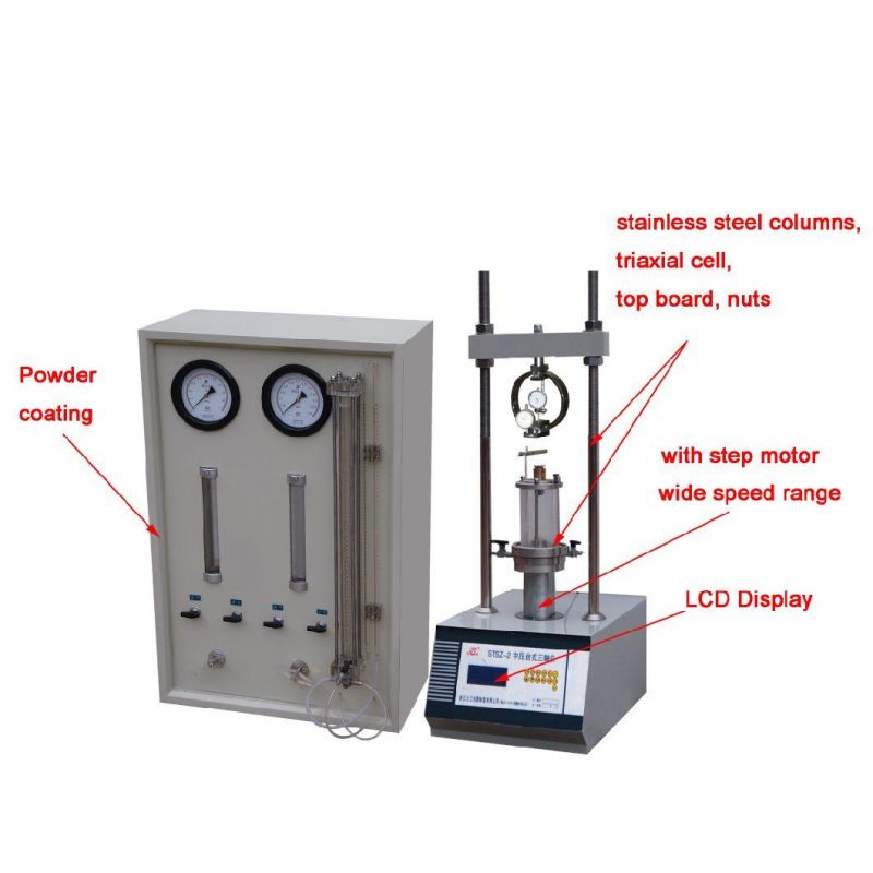 Triaxial Test Set (10KN Light-duty, 30KN midium Pressure, 80KN High Pressure)