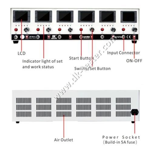 6-Channel VRLA/AGM/Gel Lead Acid Battery Charge and Discharge Pulse Desulfator/Tester