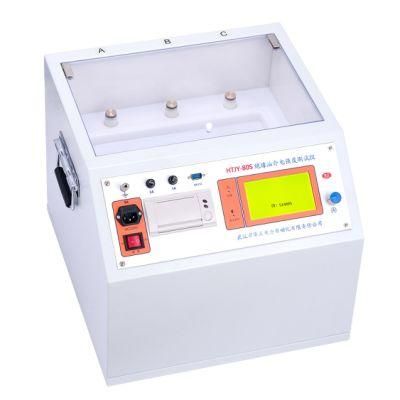 Htjy-80s AC 0-80kv Oil Dielectric Strength Breakdown Voltage Bdv Tester (three cups)