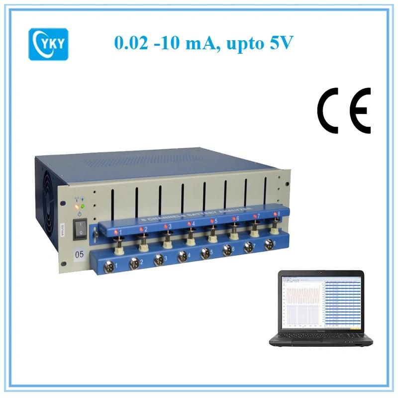 8 Channel Battery Analyzer (6-3000 mA, up to 5V) with Software